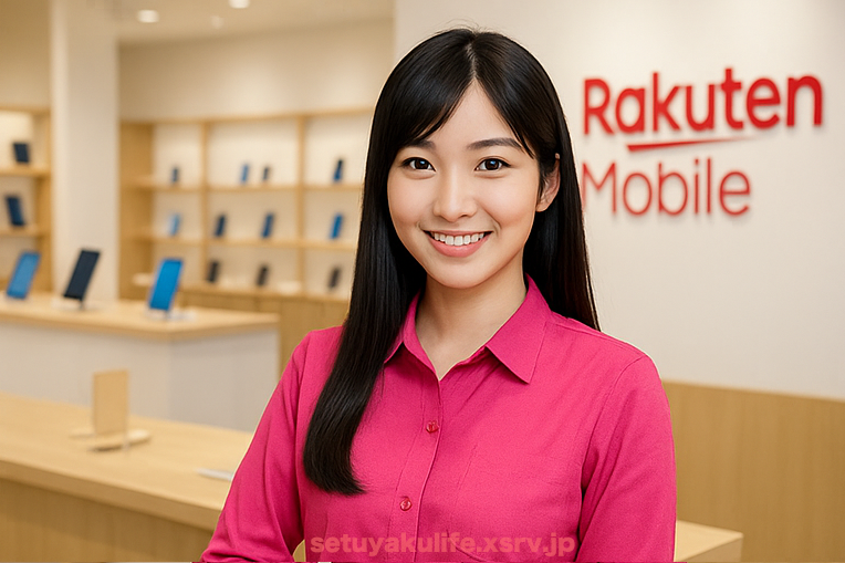 【2025年最新】楽天モバイルの専門サイト「楽天モバイルの説明書」(=^・^=) rakuten-mobile-girl-shop-02-watermarak
